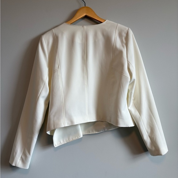 Jules & Leopold Ivory Asymmetric Jacket | Size XL - Picture 6 of 10